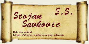 Stojan Savković vizit kartica